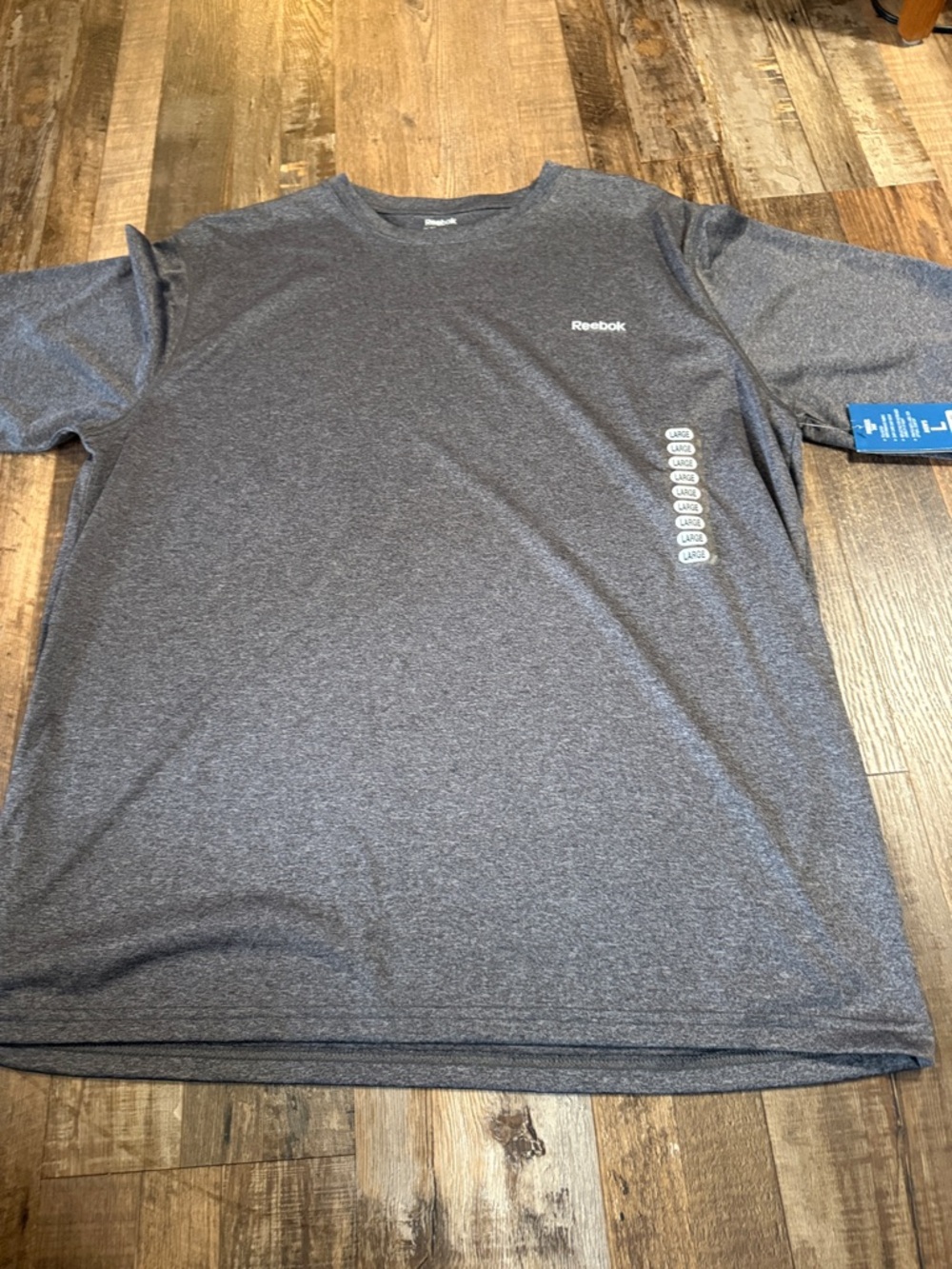 Reebok Men’s Dark Heather Gray Short Sleeve Tee